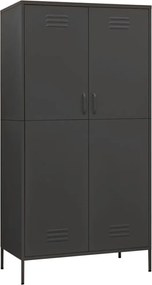 vidaXL Șifonier, antracit, 90x50x180 cm oțel