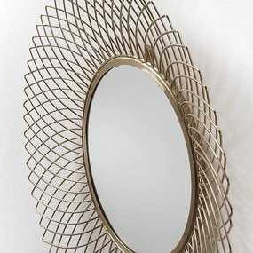 Oglinda decorativa din tije metalice finisaj alama JUICE AA0903R53 JG