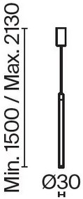 Pendul LED design tehnic Ray negru