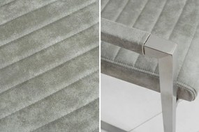 Set 2 scaune cu brate Loft stone gri/ argintiu