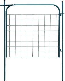 vidaXL Poartă de gard de grădină 100x100 cm verde