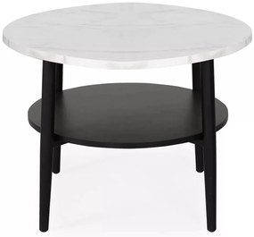 Masa de cafea Ella B marmura alba/negru