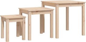 vidaXL Mese suprapuse, 3 buc., lemn masiv de pin