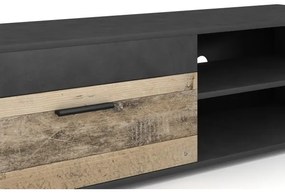 Mobilier living BRICK maro/negru