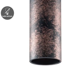 Lustră pe cablu SAGA 1xE27/40W/230V negru/bronz