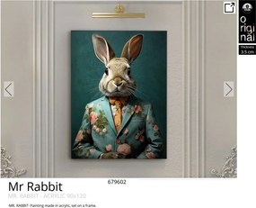 Tablou de perete decorativ Mr Rabbit 90x120cm