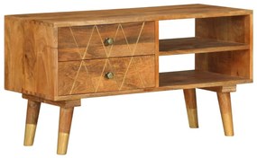 vidaXL Comodă TV, 85 x 35 x 47 cm, lemn masiv de mango