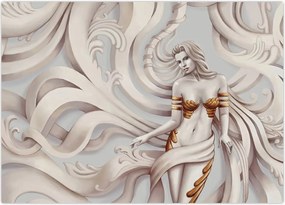 Tablou - Zeița motiv floral (70x50 cm)