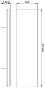 Aplică LED Globo 41751-8B SIEGFRIED LED/8W/230V