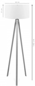 Lampa de Podea AYD - 2221, Soclu E27, Max 60W, Culoare Crem