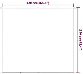 Copertină verticală, verde deschis, 250x420 cm, țesătură oxford