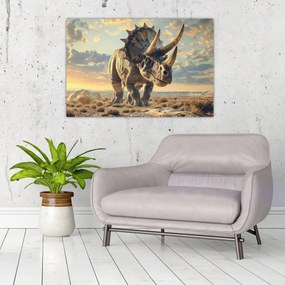Tablou - Triceratops (90x60 cm)