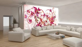 Fototapet - Arta florală - abstract (152,5x104 cm), în 8 de alte dimensiuni noi