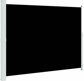 vidaXL Copertină laterală retractabilă de terasă, negru, 220x300 cm