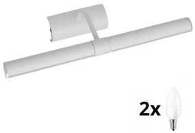 Aplică LED pentru tablouri Brilagi DANAE 2xE14/6W/230V alb