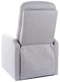 Fotoliu recliner Ares stofa gri Tap.158 H100