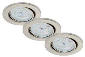 SET 3x Corp de iluminat LED pentru baie Briloner 7220-032 FIT 1xGU10/5W/230V