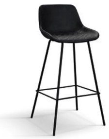 Scaun bar River, piele ecologica structura metalica