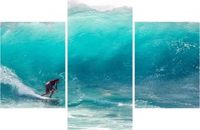 Tablou - Surfer în valuri (90x60 cm)