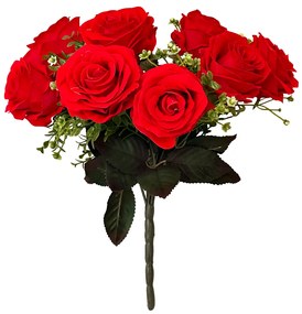 Trandafiri rosii artificiali CAMILLE, 45cm