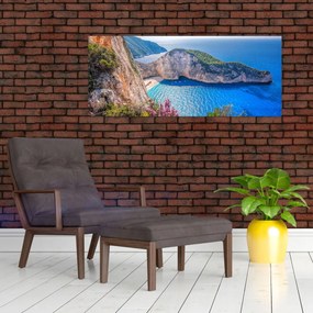 Tablou - Plaja Navagio, Grecia (120x50 cm)