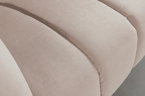 Canapea 2 locuri design elegant Noblesse, sampanie