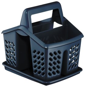 Scurgator tacamuri, 4 compartimente, negru, Asca