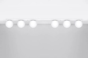 Plafonieră albă cu abajur din sticlă ø 12 cm Umerta – Sollux