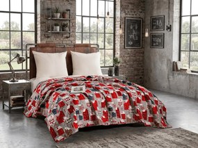 Cuvertura de pat WINTER COTTAGE, gri Dimensiune: 220 x 240 cm