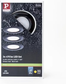 SET 3x corp de iluminat încastrat pentru baie LED/6W IP44 NOVA 230V Paulmann 94473