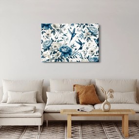 Tablou - Colibri cu flori (90x60 cm)