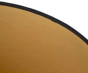 Abajur din bumbac negru cu interior auriu 40/35/22