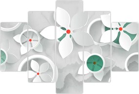 Tablou abstracției florale (150x105 cm)