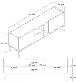 Comoda TV Carmen - 1532