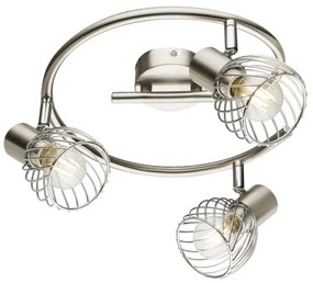 Spot TEXAS 3xE14/40W/230V crom mat Globo 54809-3