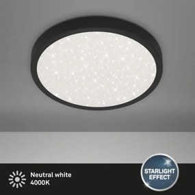 Plafonieră LED RUNA LED/24W/230V negru Briloner 3071-015