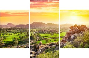 Tablou cu valea Hampi în India (90x60 cm)