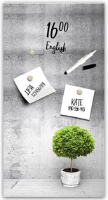 Tablă magnetică Styler Beton, 30 x 60 cm