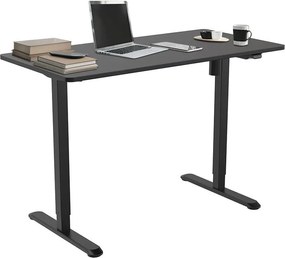 Birou cu reglare pe înălțime, 120x60 cm negru