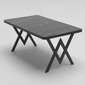 Masa bucatarie texturata, Negru, 110x70x75 cm, A0025