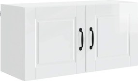 vidaXL Dulap de bucătărie Alb lucios 80 x 31 x 40 cm Lemn compozit