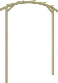 vidaXL Pergolă de grădină, 180 x 210 x 40 cm, lemn de pin tratat