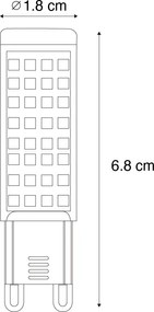 Set de 2 becuri LED G9 reglabile 5,5W 500 lm 2700K