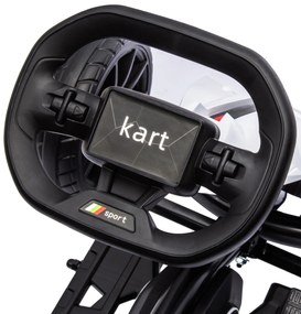 HOMCOM Kart electric pentru copii 12V - Viteză reglabilă 3-5km/h pentru copii de 3-8 ani - scaun reglabil - alb | Aosom Romania