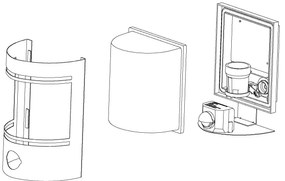 Aplică de exterior cu senzor CERNO 1xE27/40W/230V IP44 Eglo 99566