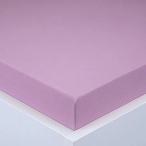 decoDoma Cearşaf cu elastic jersey EXCLUSIVE violet set 2 buc 90 x 200 cm