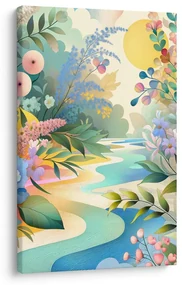 Tablou peisaj floral