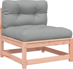 vidaXL Canapea de grădină fără cotiere, cu perne, lemn masiv douglas