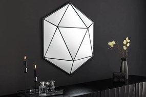 Oglinda de perete decorativa Diamond 60cm, negru