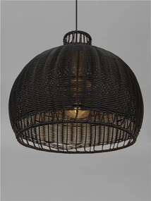 Lustra, Pendul din ratan sintetic pentru exterior Pals negru